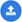 Runder blauer Button mit Upload-Symbol